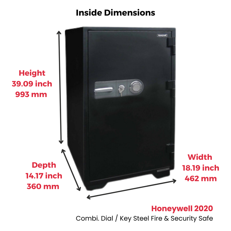 Honeywell 2020 Combi. Dial / Key Steel Fire & Security Safe