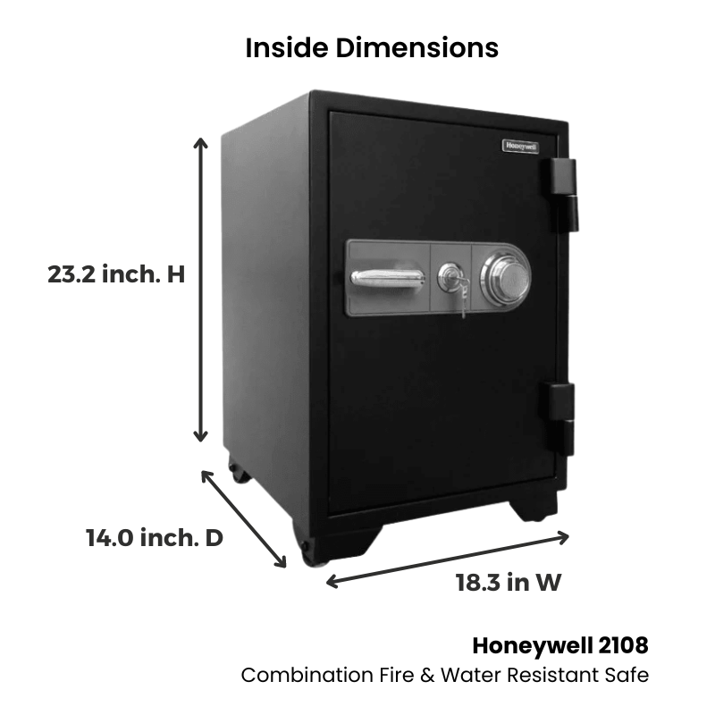 Honeywell 2108 Combination Fire & Water Resistant Safe