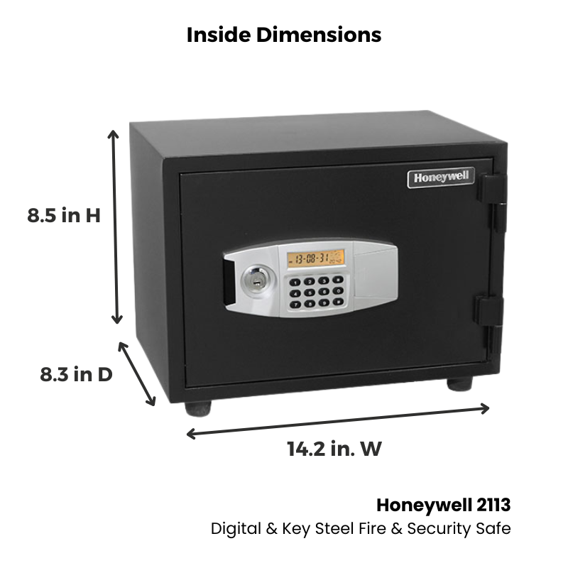 Honeywell 2113 Digital & Key Steel Fire & Security Safe