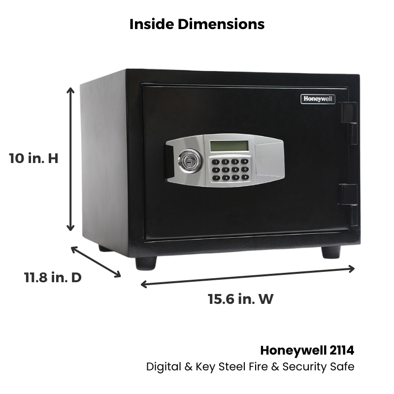 Honeywell 2114 Digital & Key Steel Fire & Security Safe
