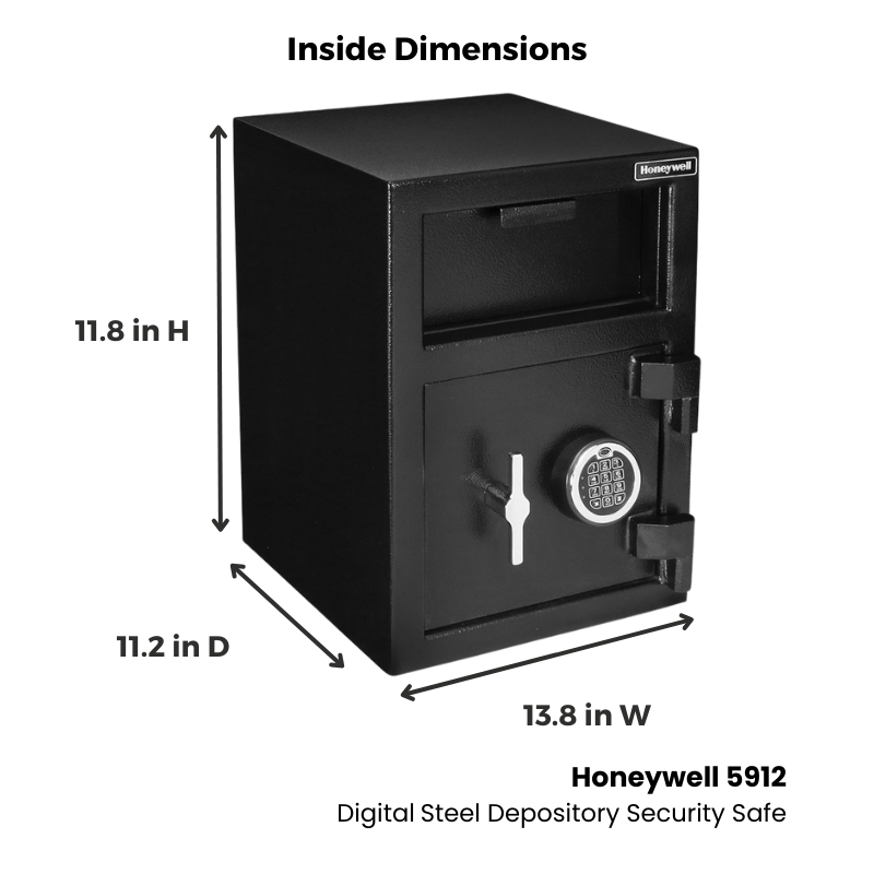 Honeywell 5912 Digital Steel Depository Security Safe