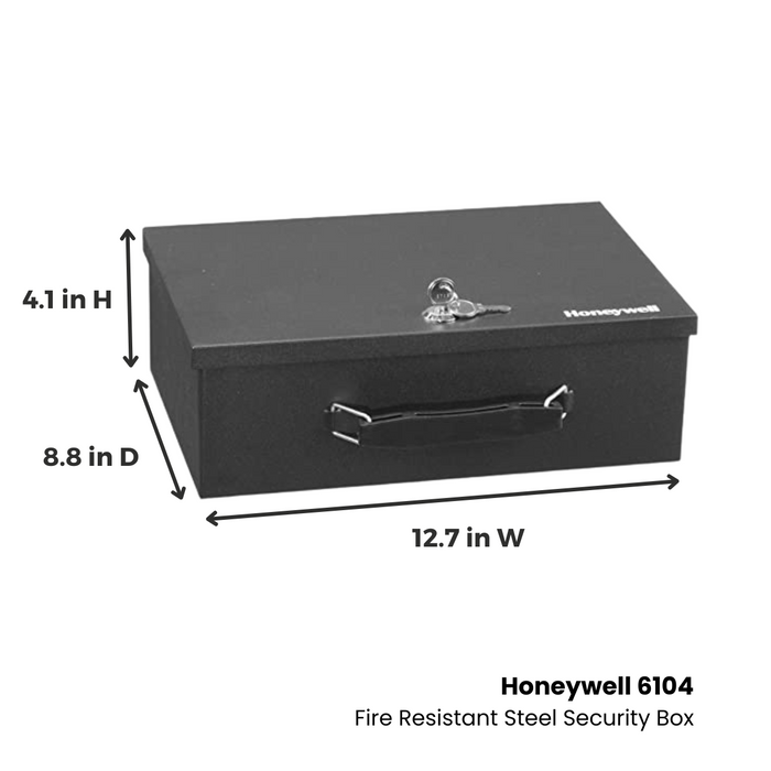 Honeywell 6104 Fire Resistant Steel Security Box