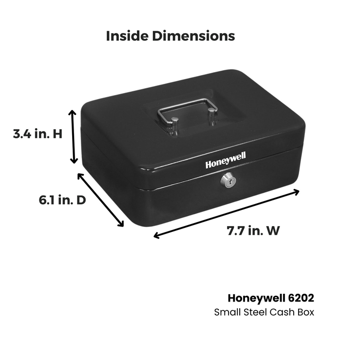 Honeywell 6202 Small Steel Cash Box