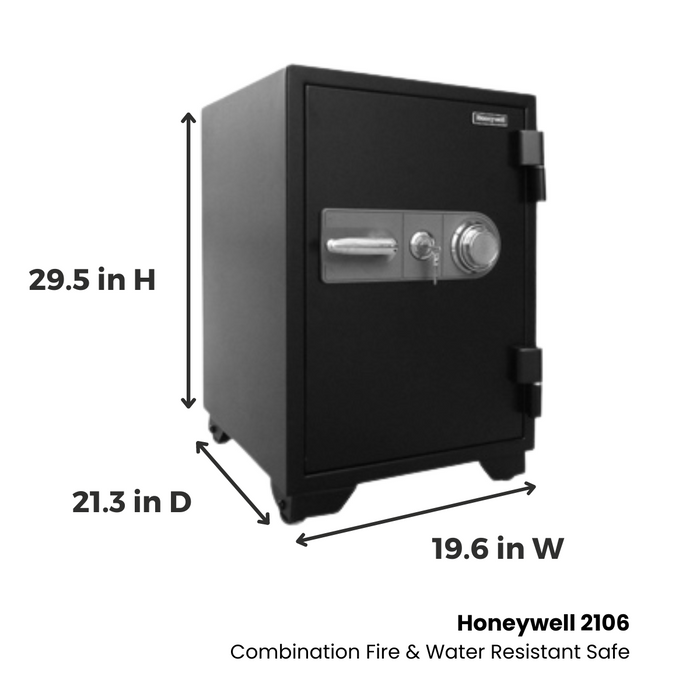 Honeywell 2106 Combination Dial & Key Steel Fire & Security Safe