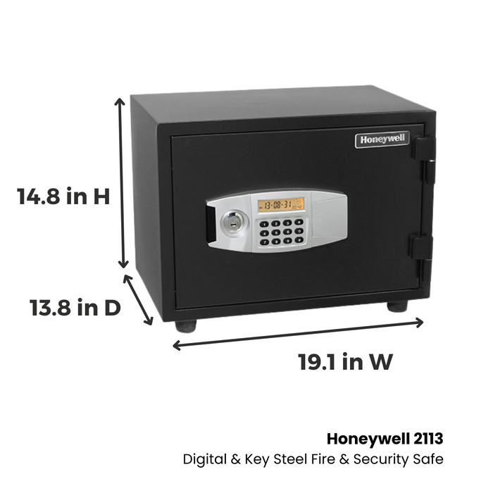 Honeywell 2113 Digital & Key Steel Fire & Security Safe