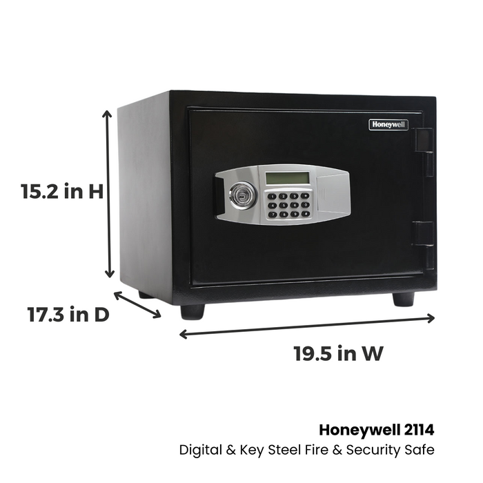 Honeywell 2114 Digital & Key Steel Fire & Security Safe