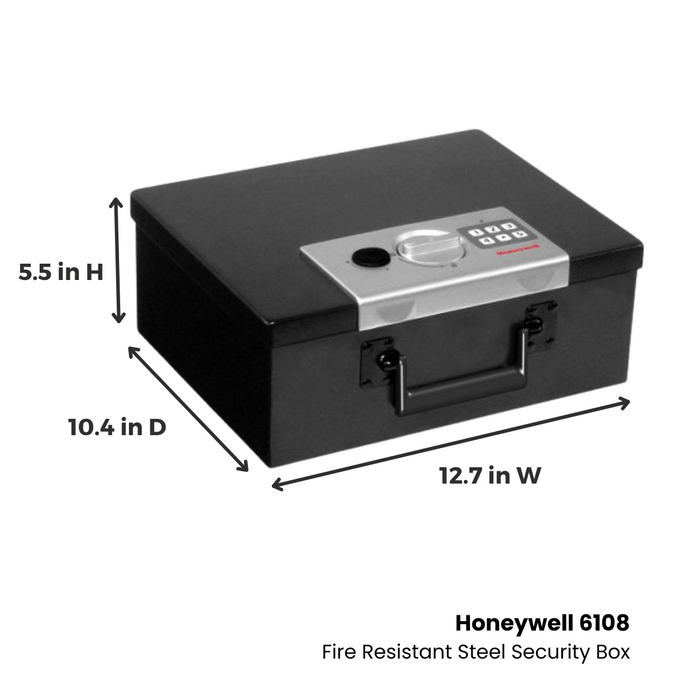 Honeywell 6108 Digital Steel Security Box — Honeywell Safes PH